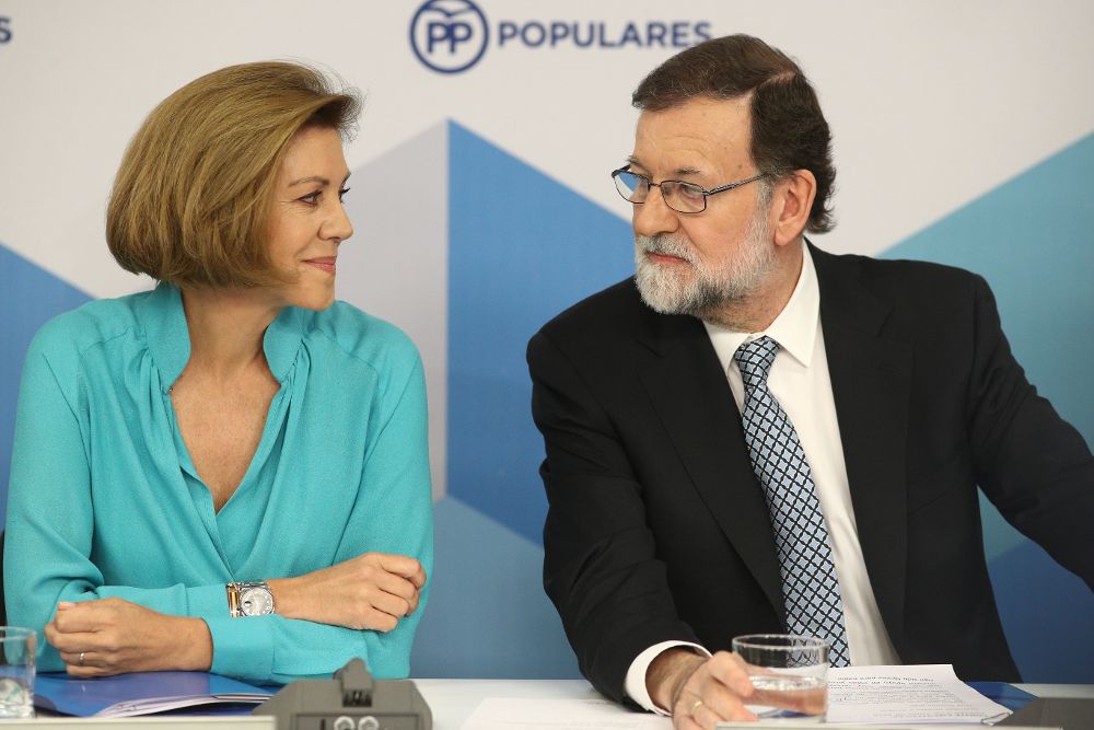 Rajoy y Cospedal.