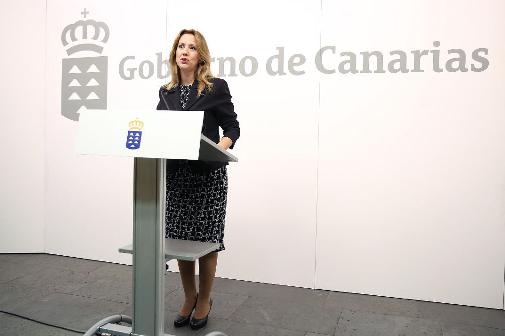 La consejera de Hacienda y portavoz del Gobierno de Canarias, Rosa Dávila, informó hoy de los acuerdos adoptados por el Consejo de Gobierno.