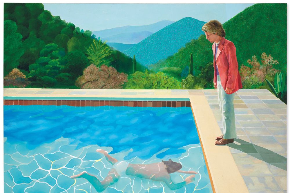 "Portrait of an Artist (Pool With Two Figures)".