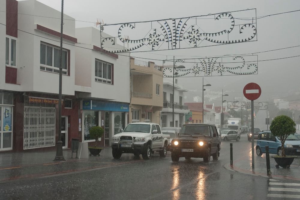 Lluvias en Canarias.