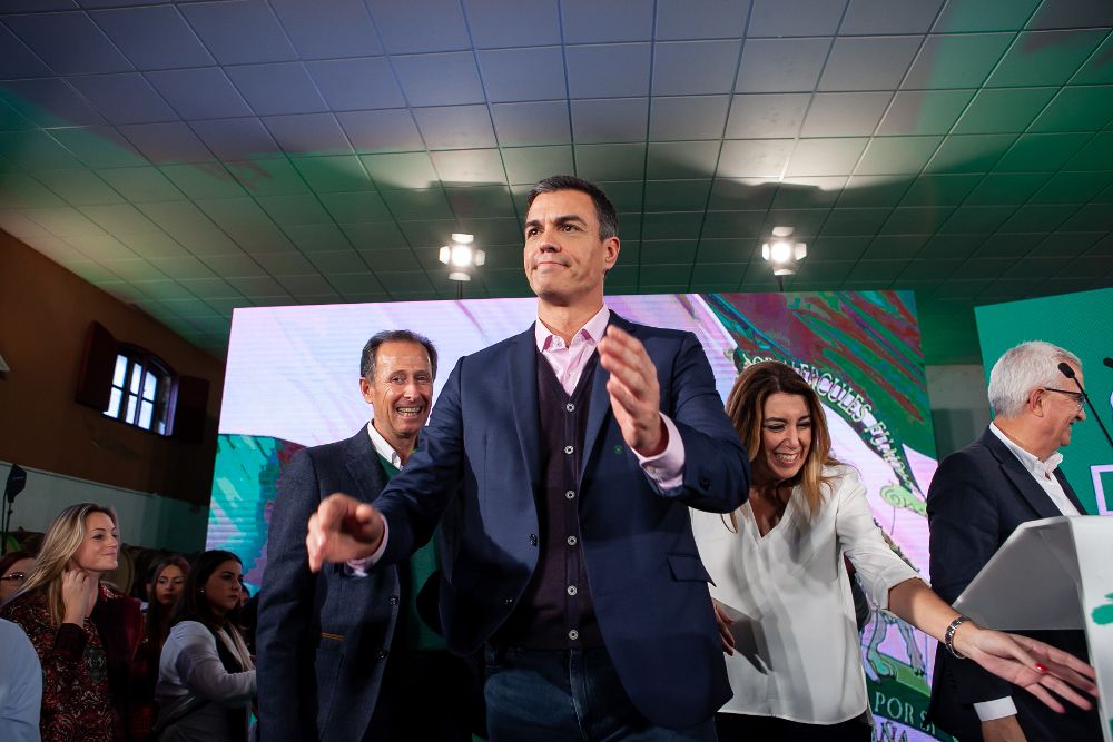 Pedro Sánchez, este fin de semana, haciendo campaña electoral en Andalucía.