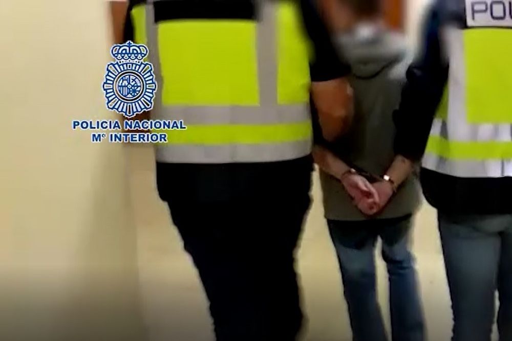 Imágenes de la detención en Zaragoza por parte de la Policía Nacional.
