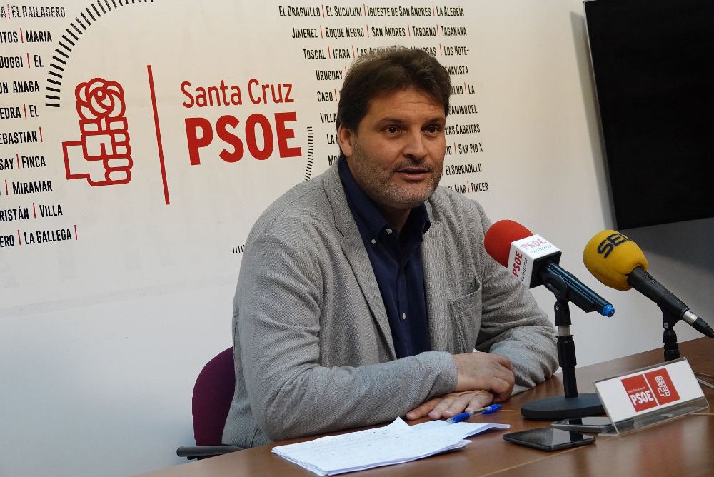 José Ángel Martín, ayer, en la rueda de prensa.
