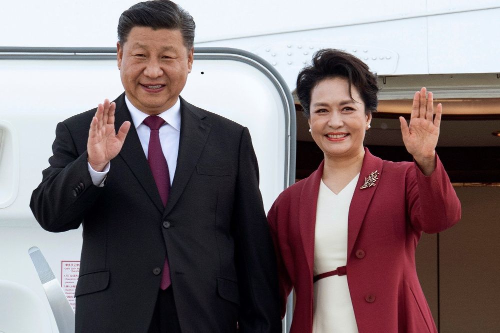 Xi Jinping, y su esposa, Peng Liyuan.