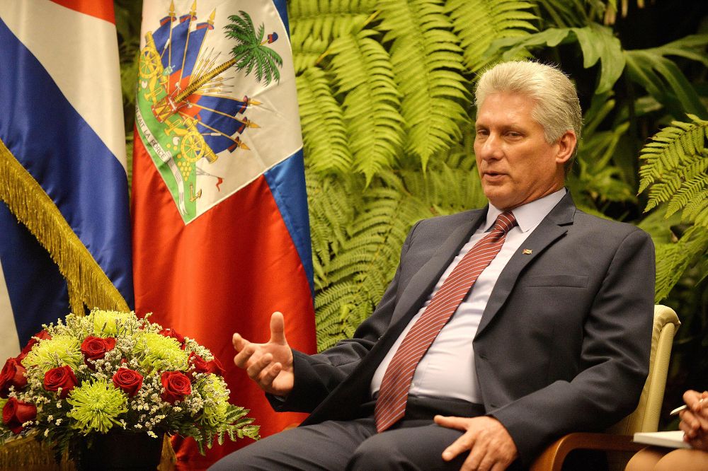 El presidente cubano, Miguel Díaz-Canel.