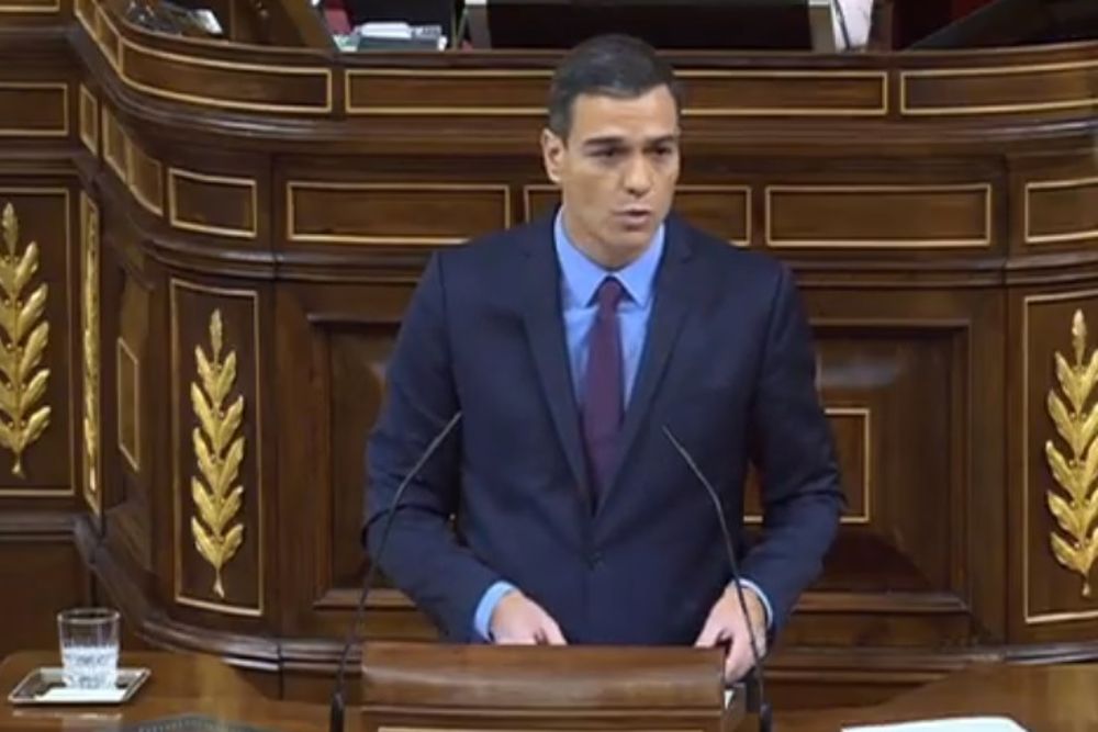 El presidente del Gobierno, Pedro Sánchez, comparece en el Congreso para informar de la situación en Cataluña y de los acuerdos sobre el "brexit".