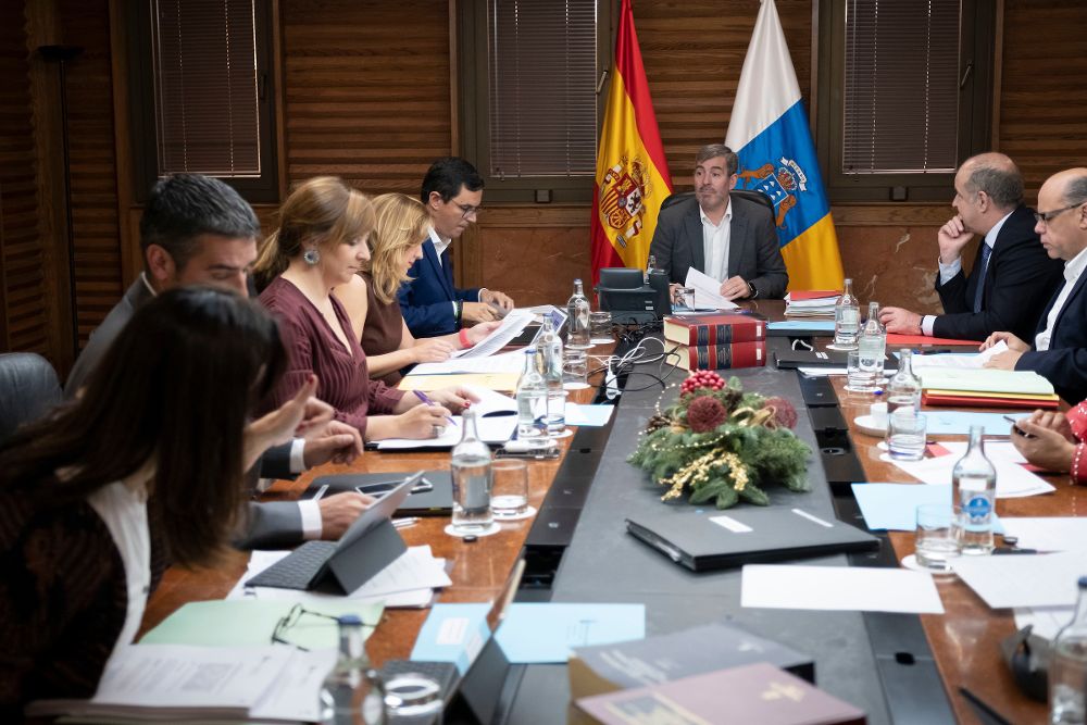Consejo de Gobierno celebrado ayer en Las Palmas de Gran Canaria.