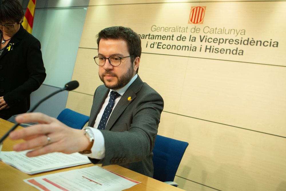 El vicepresidente y conseller de Economía de la Generalitat, Pere Aragonès.