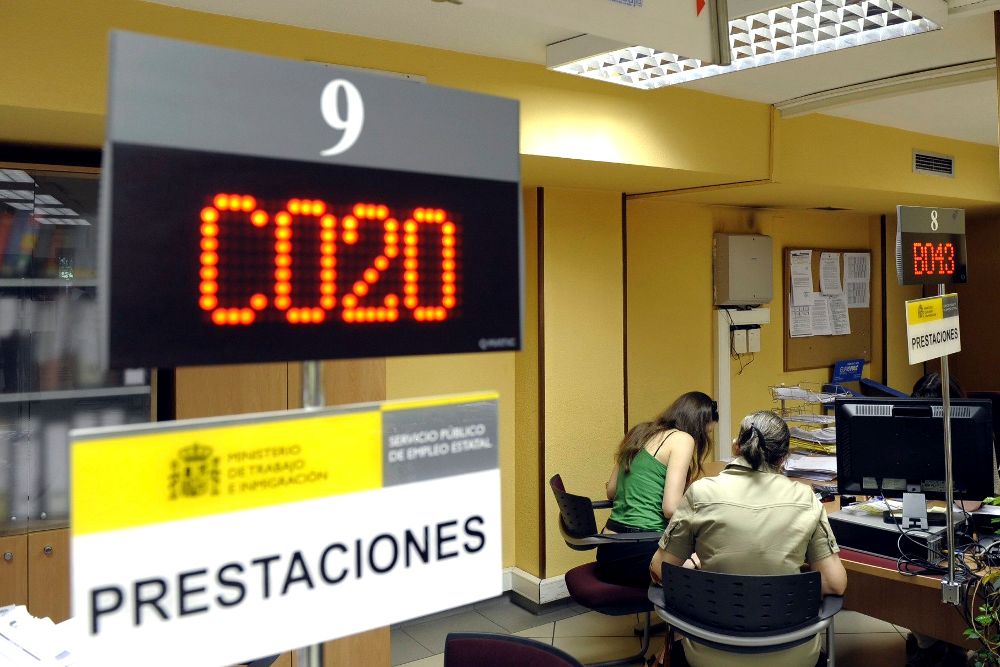Una oficina de empleo de Valladolid. 