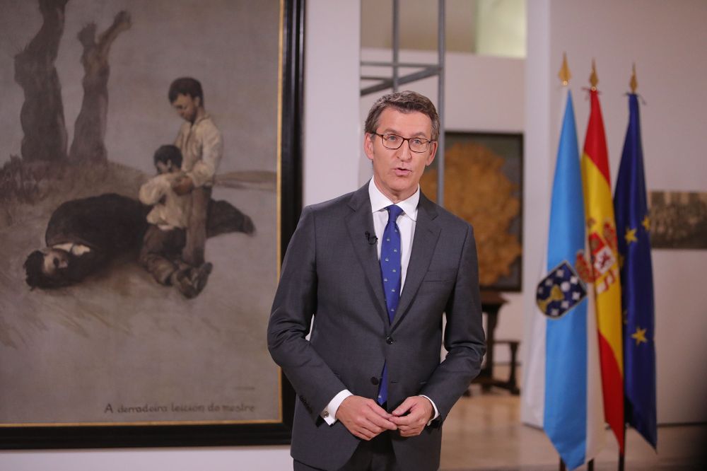 El presidente de la Xunrta de Galicia, Alberto Núñez Feijoó, ha conseguido aprobar los presupuestos de su comunidad.