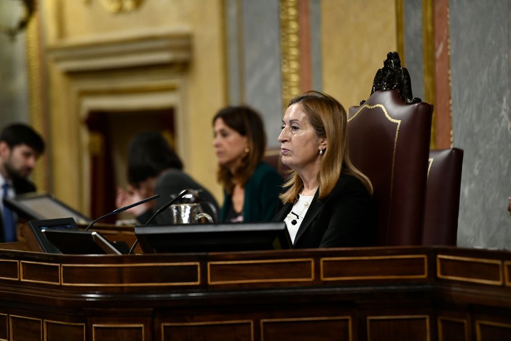 La presidenta del Congreso de los Diputados, Ana Pastor, durante un pleno.