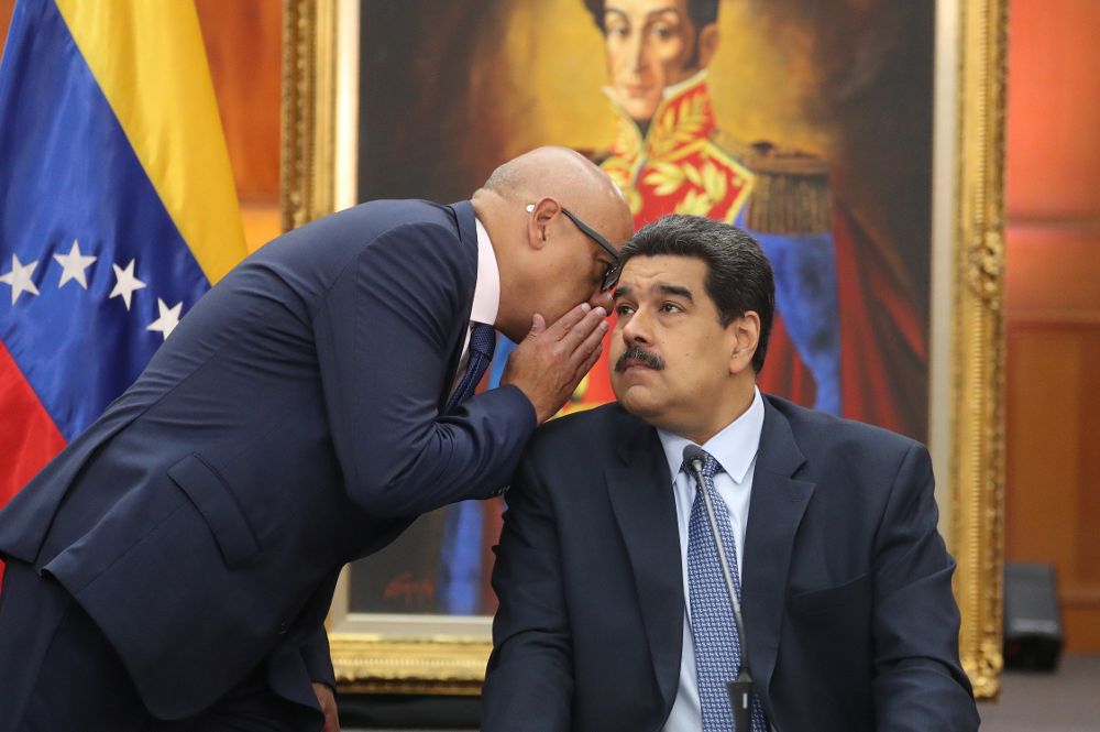 El presidente de Venezuela, Nicolás Maduro, durante una rueda de prensa en Caracas.