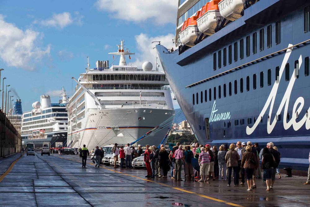 El turismo de cruceros, uno de los motores de la economía de Santa Cruz.