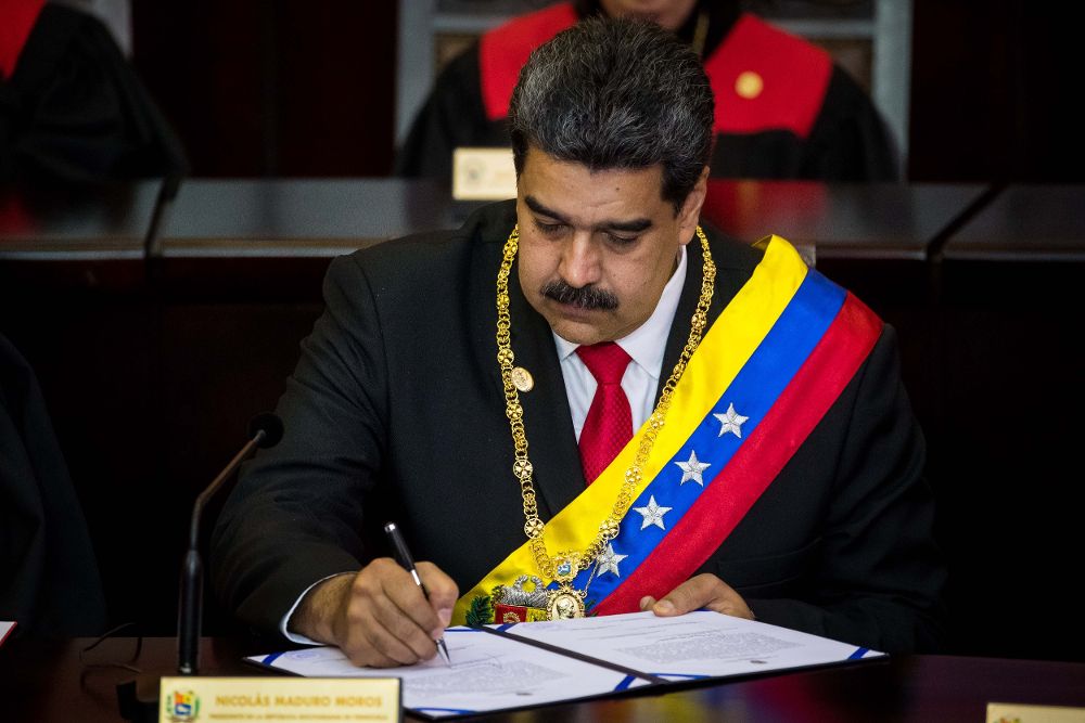 Nicolás Maduro, jura como presidente para un segundo período de gobierno.