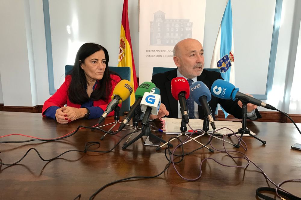 El delegado del Gobierno en Galicia compareció en Lugo hace dos días para informar de los avances de la investigación.