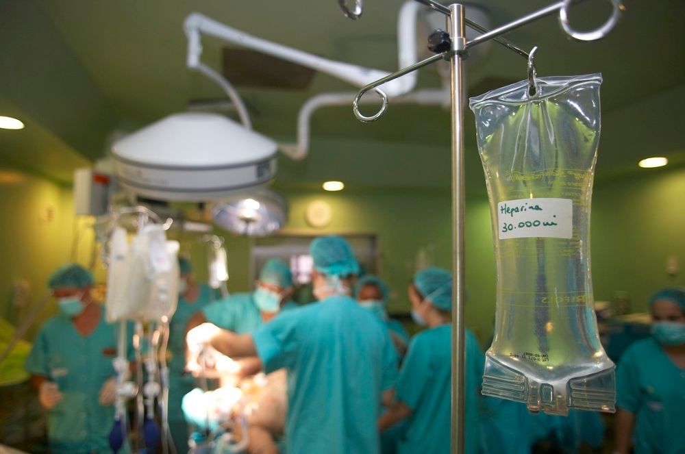 Intervención quirúrgica en un hospital público de Canarias.