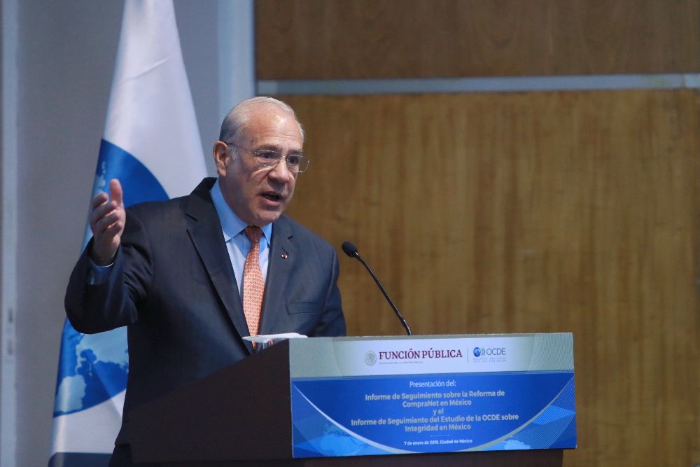 El secretario general de la Organización para la Cooperación y Desarrollo Económicos (OCDE), José Antonio Gurría.