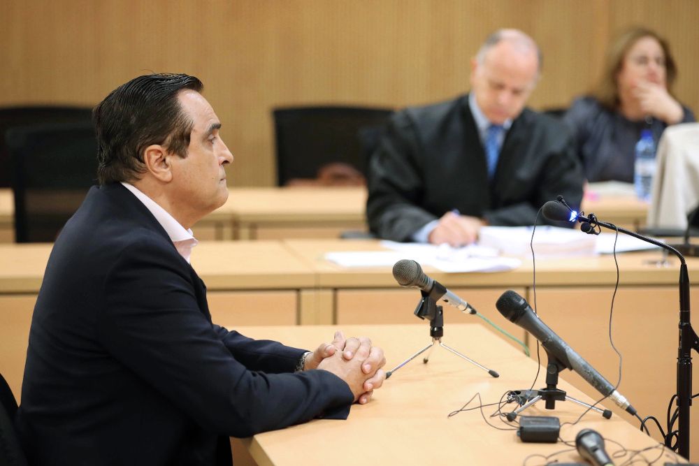 Francisco Valido en marzo de 2018, declarando en el juicio del caso Faycan.