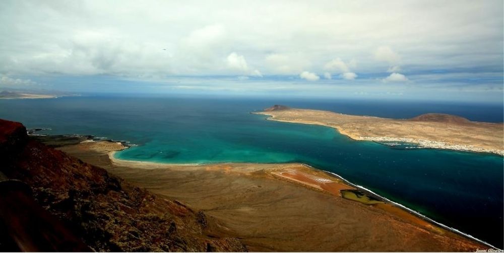 Isla de La Graciosa, vista desde Lanzarote.