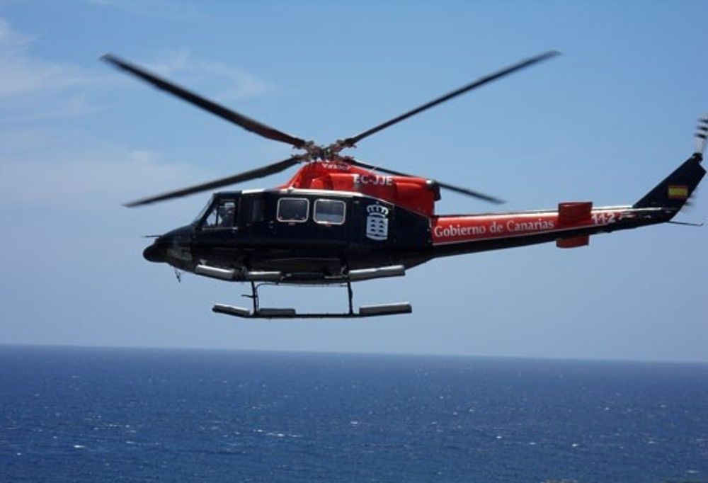 Helicóptero del Grupo de Emergencias y Salvamento.
