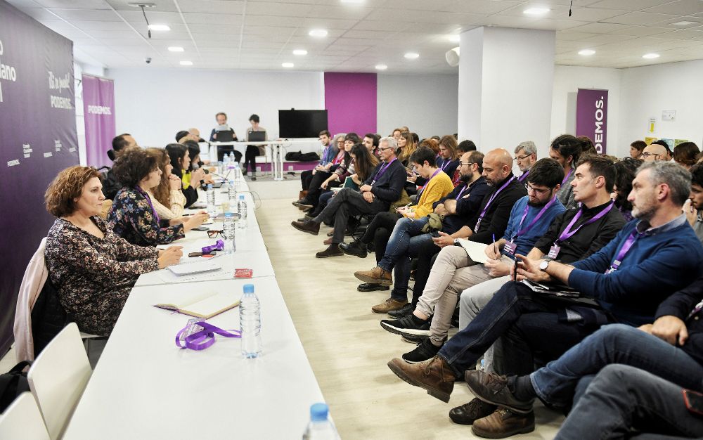 Fotografía facilitada por Podemos de la reunión del Consejo Ciudadano Estatal del partido.