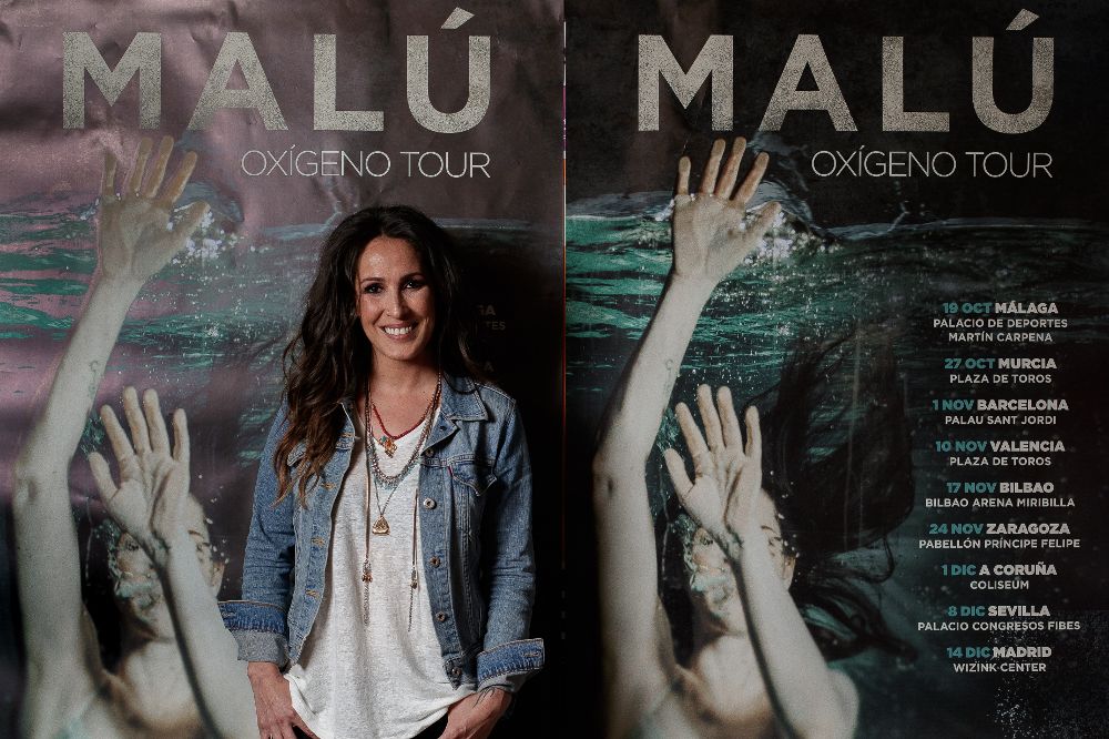 La cantante Malú en una promoción de su nuevo disco, "Oxígeno".