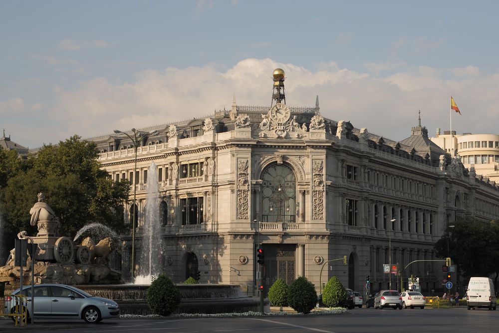 Sede central del Banco de España, en Madrid.