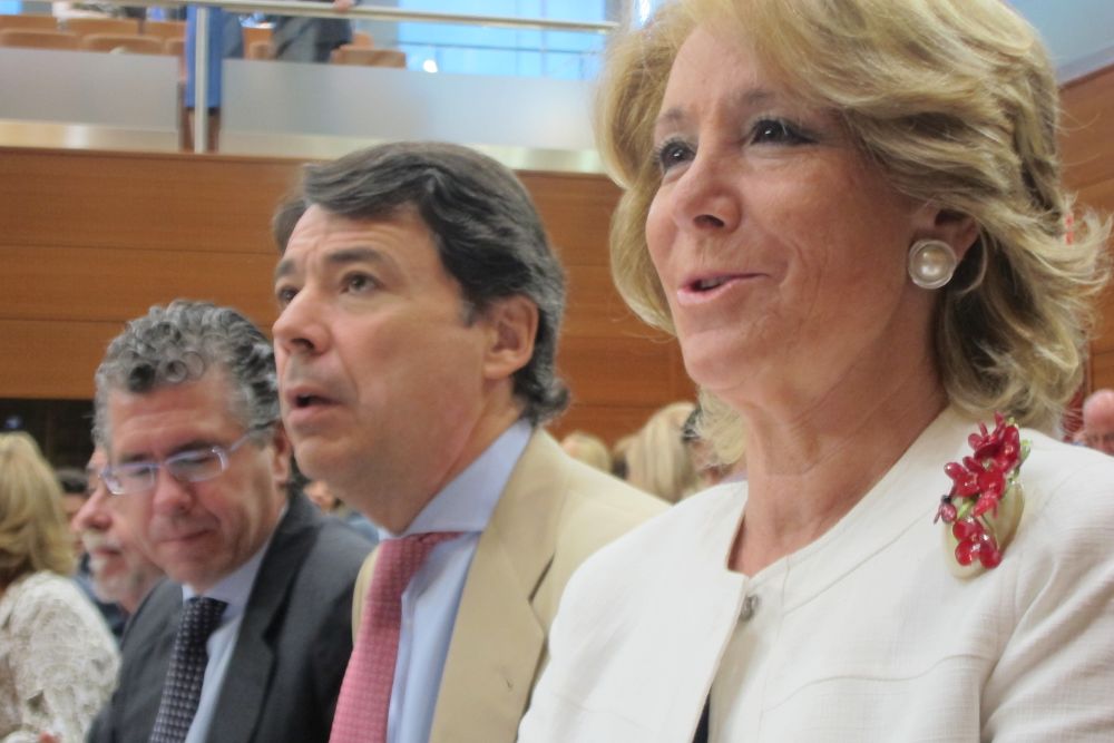 Esperanza Aguirre, Ignacio González y Francisco Granados en junio de 2011.