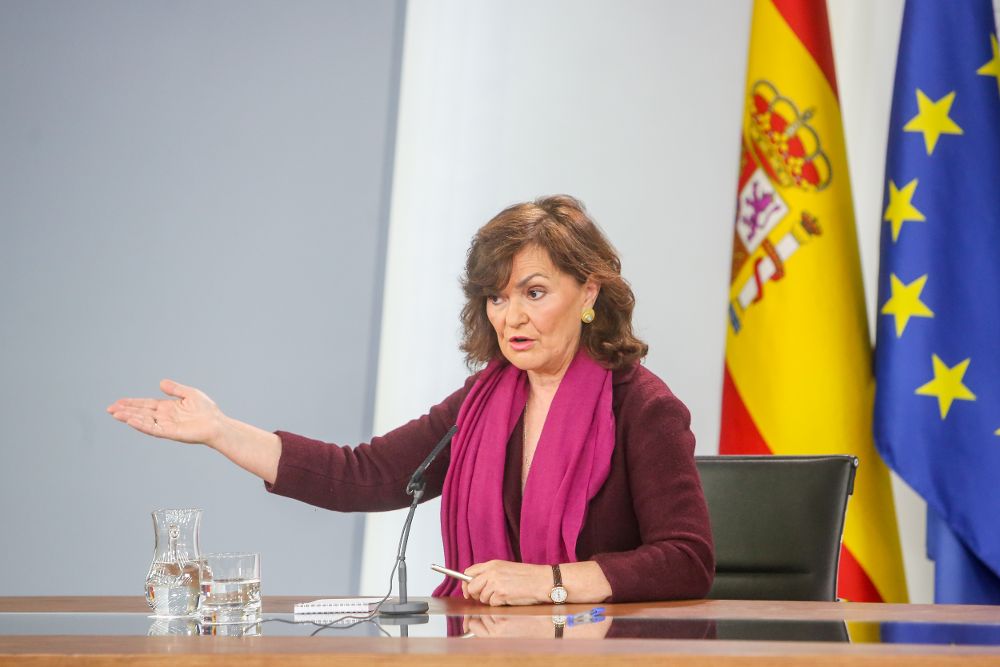 Carmen Calvo es la ideóloga del documento para argumentar la necesidad del "relator".