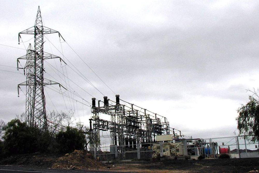 Subestación eléctrica del barrio de Guargacho (Arona).