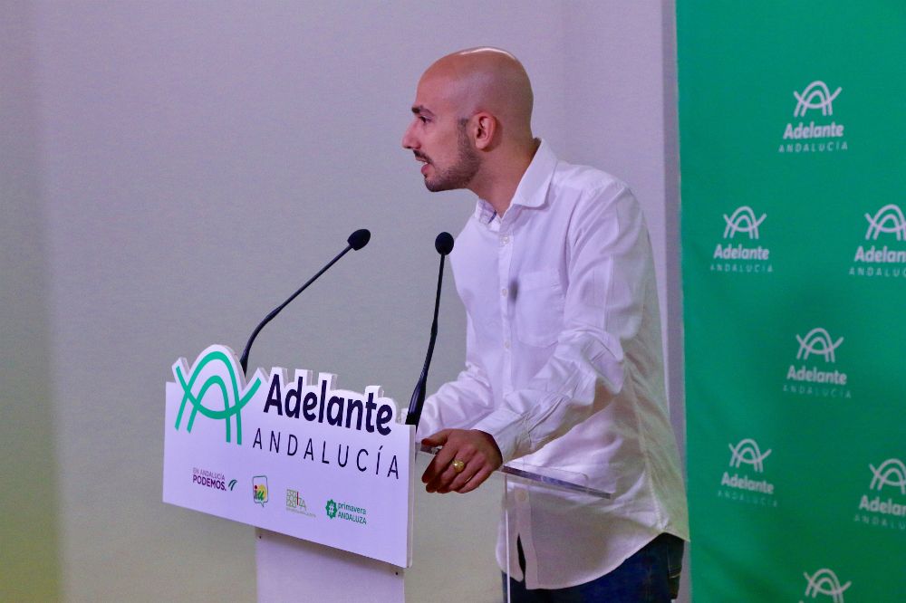 El secretario de Política y Comunicación de Podemos, Pablo Pérez Ganfornina.