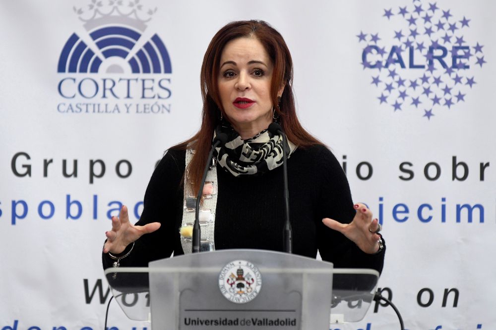 2018) de la presidenta de las Cortes de Castilla y León, Silvia Clemente.
