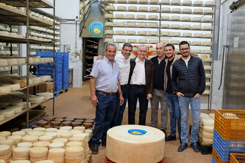 La empresa familiar grancanaria Quesos Bolaños ha elaborado un queso de 174 kilogramos empleando 1.200 litros de leche, lo que lo convierte en el más grande de las islas Canarias y en el mayor queso curado de cabra de España.