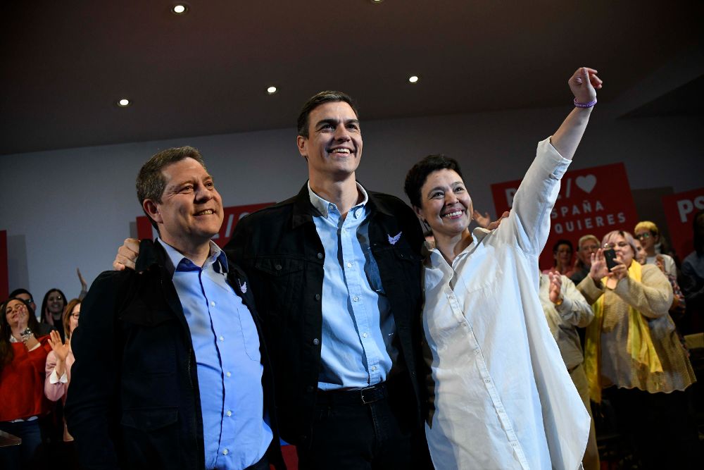 Pedro Sánchez participa en un acto del PSOE en Ciudad Real.