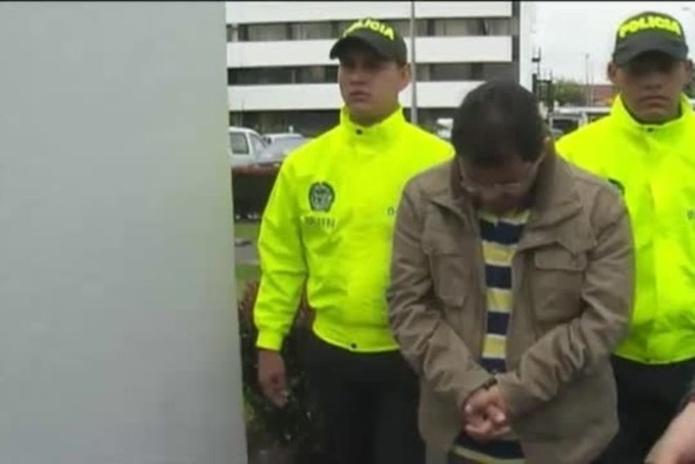 El pediatra procesado por abusos en el momento de su detención en Colombia.