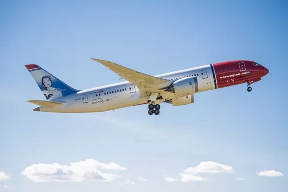 Avión de la compañía Norwegian.