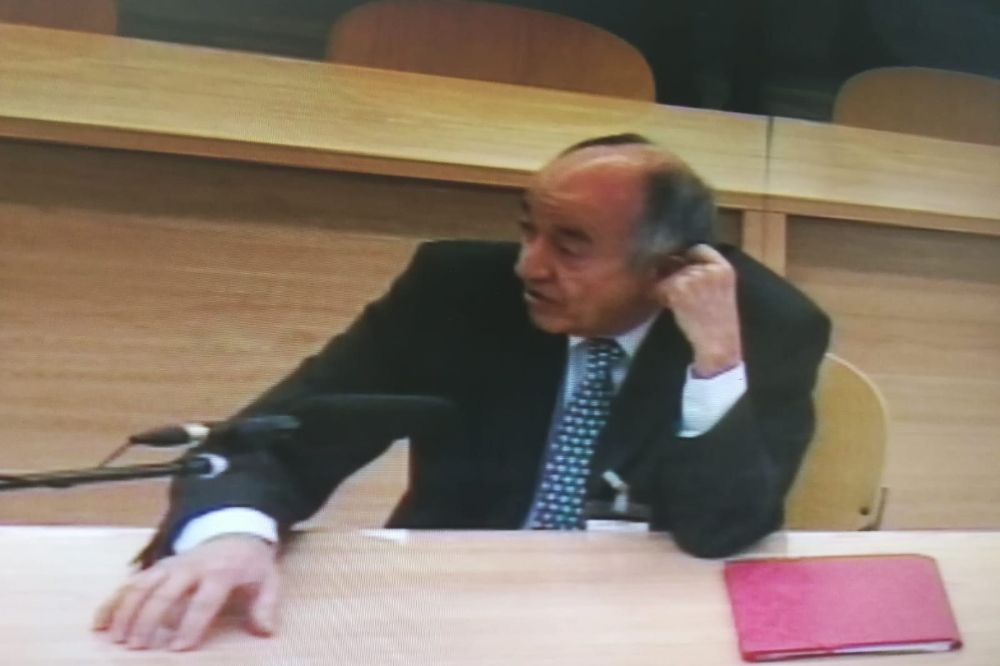 Miguel Ángel Fernández Ordóñez en calidad de testigo en el juicio que investiga la salida a Bolsa de Bankia en julio de 2011.