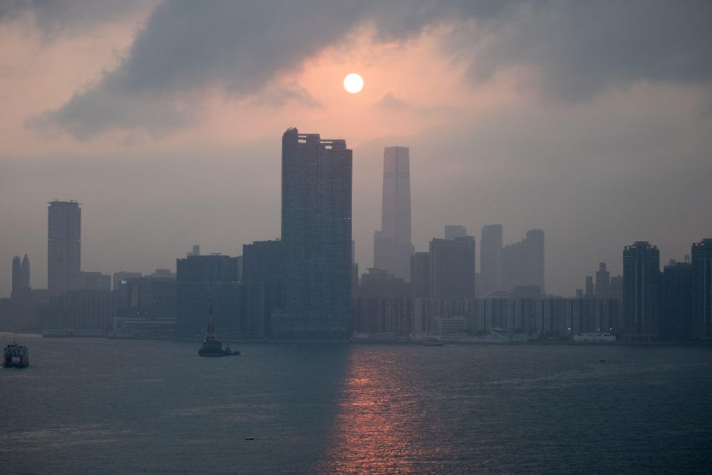 Puerto Victoria de Hong Kong (China). 