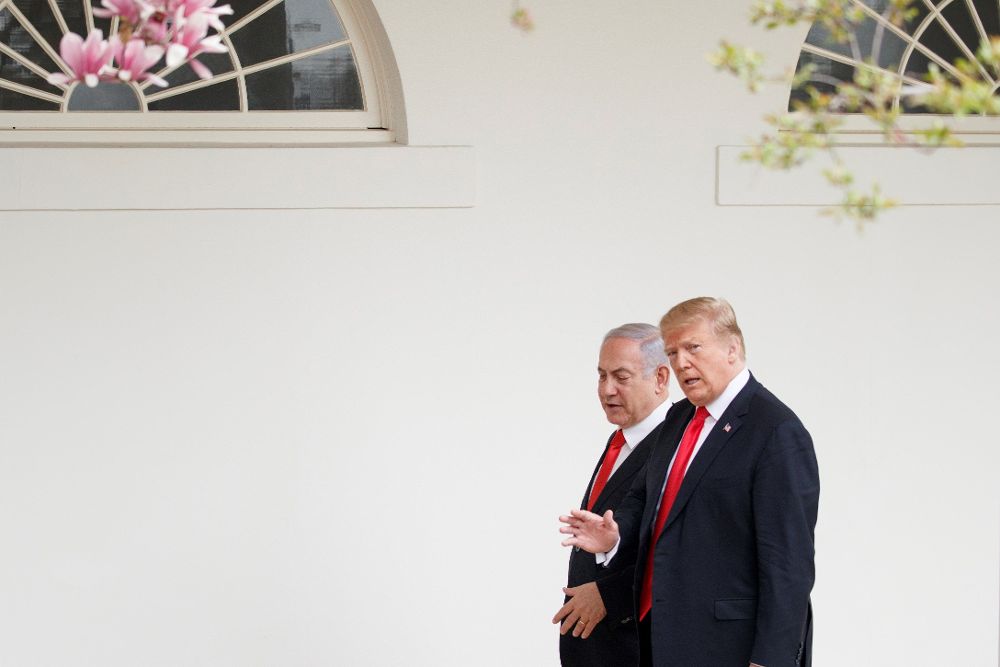 Donald trump (i) con Benjamin Netanyahu.