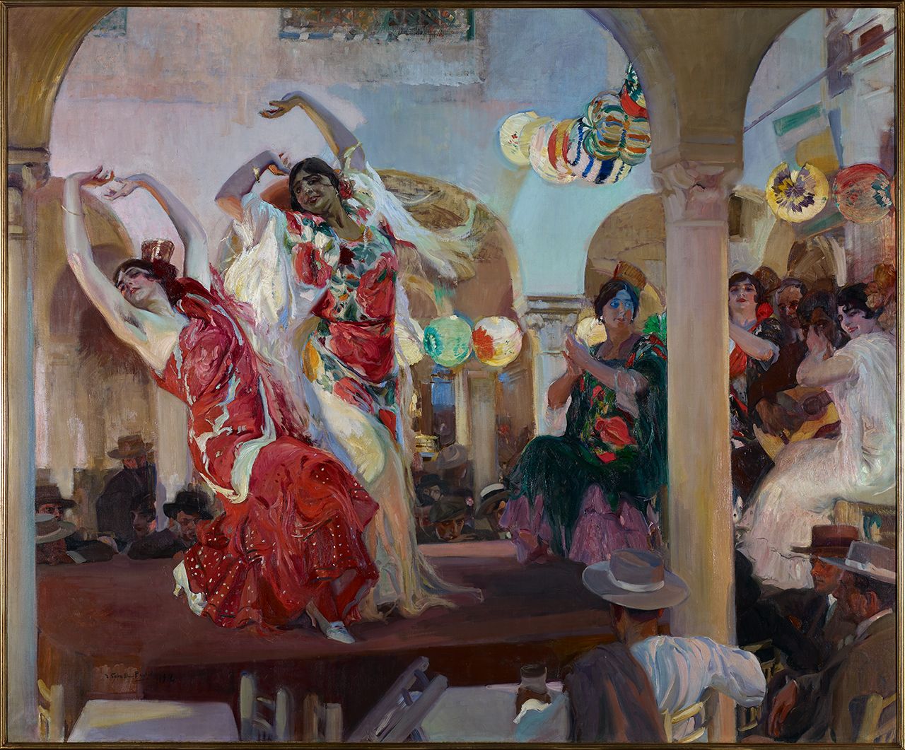 Joaquín Sorolla, Baile en el café Novedades de Sevilla, 1914 - Colección Banco Santander.
